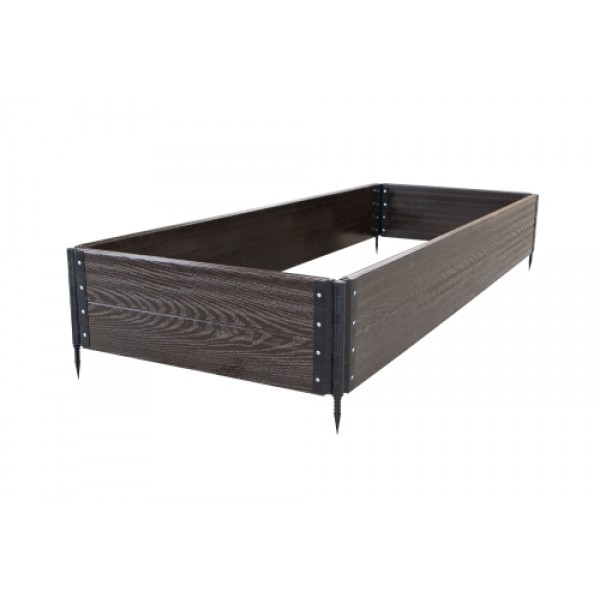 ГРАНД ЛАЙН Комплект грядки ДПК 2200х800мм высота 300мм тиснение под дерево Венге (Т) 440417