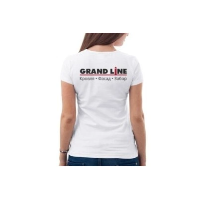 Футболка Grand Line белая, Классика, женская р.S — 187403 Футболка Grand Line белая, Классика, женская р.S — 187403