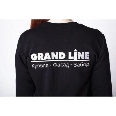 Толстовка Grand Line черная Классика р.XL вышивка — 187221 Толстовка Grand Line черная Классика р.XL вышивка — 187221