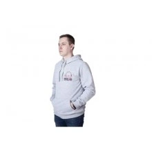Толстовка Grand Line серая с капюшоном Классика р.4XL вышивка