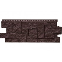 ГРАНД ЛАЙН Фасадная панель Дикий камень Classic шоколадный 410883