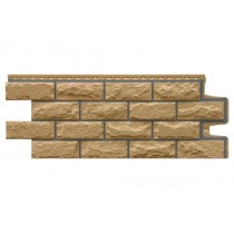 ГРАНД ЛАЙН Фасадная панель Колотый камень Design песочный со швом RAL 7006 475236