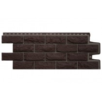 ГРАНД ЛАЙН Фасадная панель Колотый камень Design шоколадный со швом RAL 7006 475239