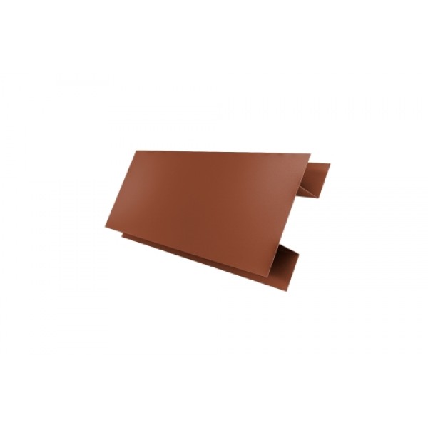 ГРАНД ЛАЙН Планка H-образная БХ new 0,5 Satin Matt RAL 8004 терракота (2,5м) 505829 ГРАНД ЛАЙН Планка H-образная БХ new 0,5 Satin Matt RAL 8004 терракота (2,5м) 505829