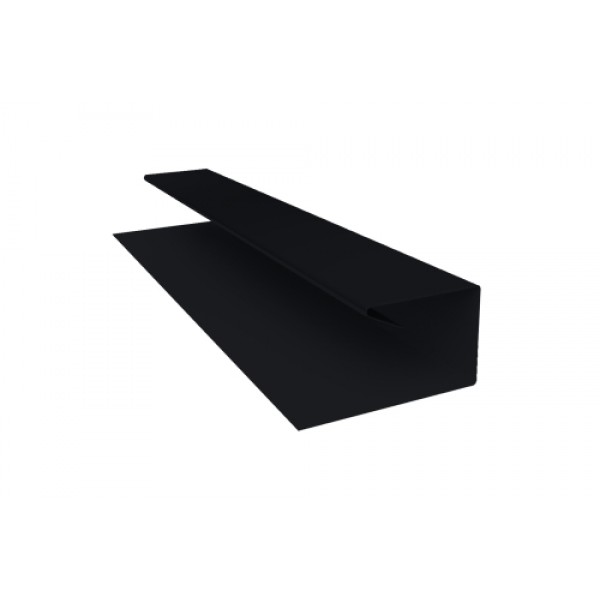 ГРАНД ЛАЙН Планка П-образная БХ new 0,5 Satin Matt RAL 9005 черный (2,5м) 505042 ГРАНД ЛАЙН Планка П-образная БХ new 0,5 Satin Matt RAL 9005 черный (2,5м) 505042