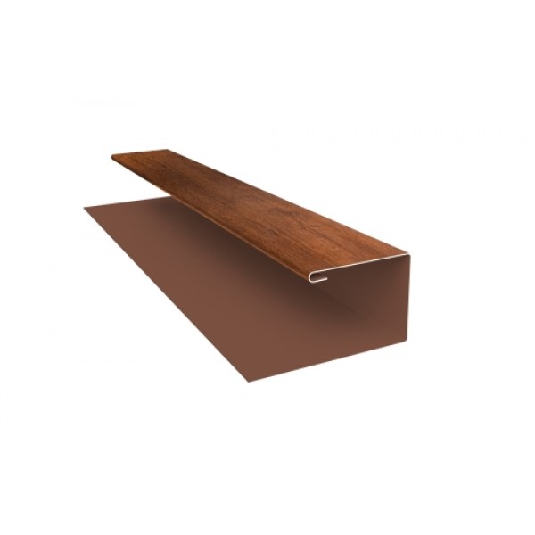 ГРАНД ЛАЙН Планка П-образная БХ new 0,45 Print Premium Golden Wood Fresh (2м) 558140
