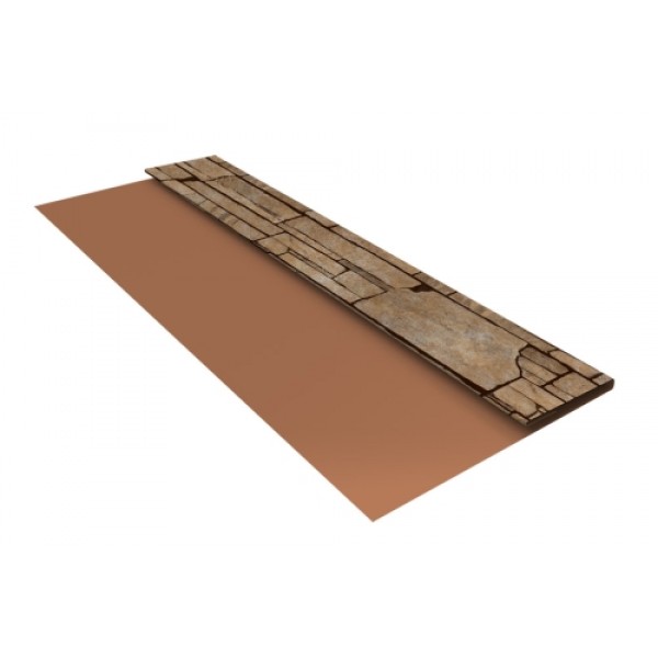 ГРАНД ЛАЙН Планка стартовая БХ new 0,45 Print Elite Sand Stone TwinColor (2м) 505302
