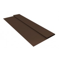 ГРАНД ЛАЙН Планка стартовая Блок-хаус новый 0,45 Drap TwinColor RAL 8017 шоколад (3м) 565224