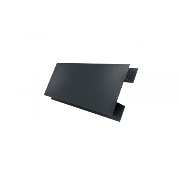ГРАНД ЛАЙН Планка H-образная Экобрус 0,5 Satin Matt RAL 7016 антрацитово-серый (2,5м) 508275 ГРАНД ЛАЙН Планка H-образная Экобрус 0,5 Satin Matt RAL 7016 антрацитово-серый (2,5м) 508275