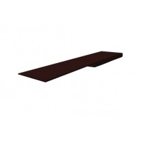 ГРАНД ЛАЙН Планка финишная 40х25 0,5 GreenCoat Pural BT с пленкой RR 32 темно-коричневый (RAL 8019 серо-коричневый) (3м) 530984