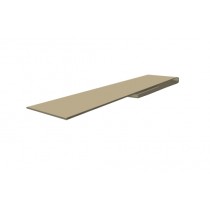 ГРАНД ЛАЙН Планка финишная 48х25 0,5 Satin с пленкой RAL 1015 светлая слоновая кость (2м) 531076