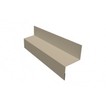 ГРАНД ЛАЙН Отлив межэтажный 35 0,5 Satin с пленкой RAL 1015 светлая слоновая кость (2м) 526110