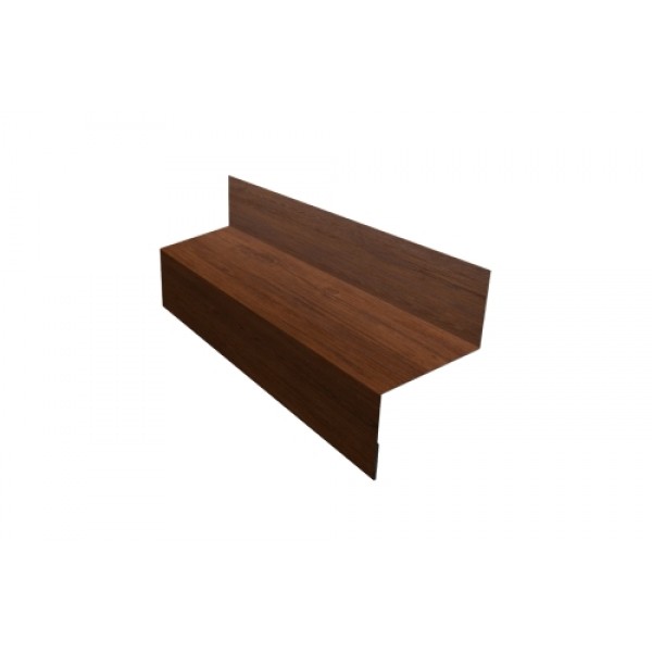 ГРАНД ЛАЙН Отлив межэтажный 45 0,45 Print Premium Golden Wood Fresh TwinColor (3м) 546163