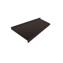 ГРАНД ЛАЙН Отлив простой 250 0,5 GreenCoat Pural BT, matt RR 32 темно-коричневый (RAL 8019 серо-коричневый) (3м) 525707