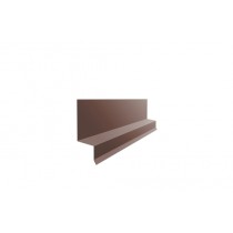 ГРАНД ЛАЙН Отлив верхний фальц 0,5 Satin Matt RAL 8017 шоколад (2,5м) 522827