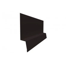 Планка Grand Line начальная фальц 0,45 Drap RAL 9005 черный (2,5м)