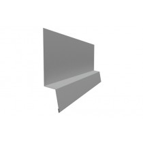 ГРАНД ЛАЙН Планка начальная фальц 0,45 PE с пленкой RAL 9006бело-алюминиевый (2м) 520980