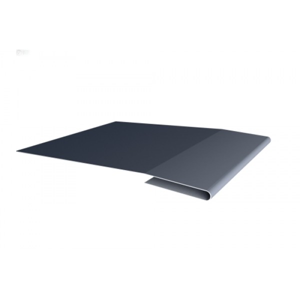 ГРАНД ЛАЙН Планка начальная 0,45 ПЭ с пленкой RAL 7024 мокрый асфальт (2м) 515139 ГРАНД ЛАЙН Планка начальная 0,45 ПЭ с пленкой RAL 7024 мокрый асфальт (2м) 515139