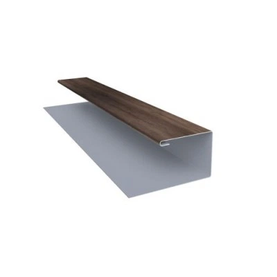 Планка Grand Line П-образная завершающая сложная (КД) 0,45 Print Premium Almond Wood Fresh (2,5м) — 528685