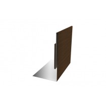 ГРАНД ЛАЙН Планка приемная оконная 0,45 Print Elite Choco Wood TwinColor (2,5м) 527616