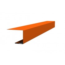 ГРАНД ЛАЙН Планка завершающая фальц 0,45 PE с пленкой RAL 2004 оранжевый (2м) 558614