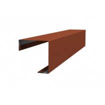 ГРАНД ЛАЙН Угол внешний простой фальц 0,45 Drap RAL 8004 терракота (2,5м) 522031