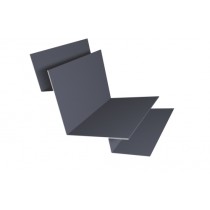 ГРАНД ЛАЙН Угол внутренний сложный 90 градусов 0,5 Satin с пленкой RAL 7004 сигнальный серый (2м) 516603