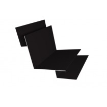 ГРАНД ЛАЙН Угол внутренний сложный 90 градусов 0,5 Drap TX RAL 9005 черный (3м) 577147