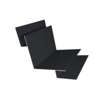 ГРАНД ЛАЙН Угол внутренний сложный 90 градусов 0,45 Drap TX RAL 7016 антрацитово-серый (3м) 577539