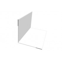 ГРАНД ЛАЙН Угол внутренний 50х50 0,5 Satin с пленкой RAL 9003 сигнальный белый (3м) 529311
