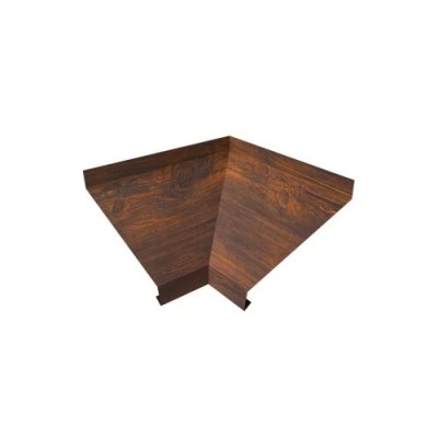 Угол отлива Grand Line внутренний 100 0,45 Print Elite с пленкой Chestnut Wood — 434034 Угол отлива Grand Line внутренний 100 0,45 Print Elite с пленкой Chestnut Wood — 434034