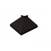 ГРАНД ЛАЙН Угол отлива внешний 50 0,5 Satin Matt с пленкой RAL 9005 черный 391076