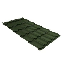 Профиль Grand Line волновой Квинта плюс (Kvinta plus) 0,5 GreenCoat Pural BT RR 11 темно-зеленый (RAL 6020 хромовая зелень)