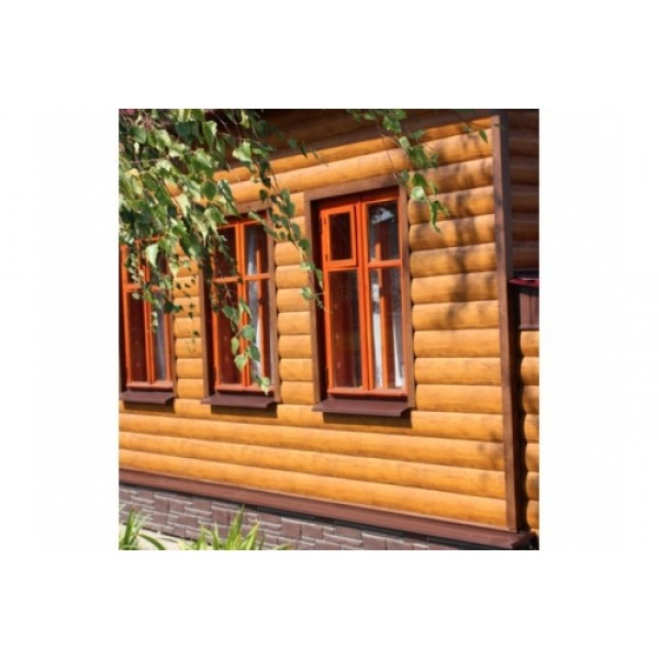 ГРАНД ЛАЙН Блок-хаус new 0,45 Drap ST RAL 8017 шоколад 417015