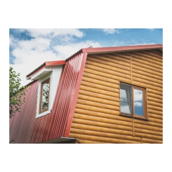 ГРАНД ЛАЙН Блок-хаус new 0,5 PurLite Matt RAL 9005 черный 462330