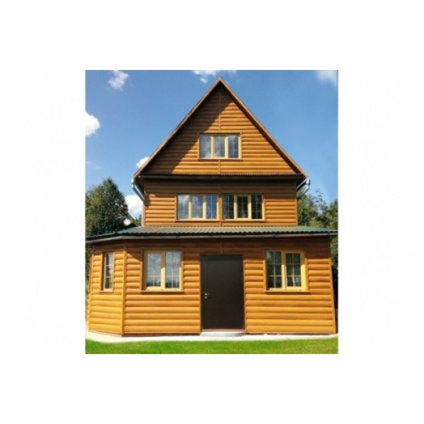 ГРАНД ЛАЙН Блок-хаус new 0,5 PurLite Matt RAL 9005 черный 462330