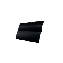 Сайдинг Grand Line Блок-хаус 0,390 0,45 Drap RAL 9005 черный