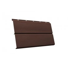 Сайдинг Grand Line ЭкоБрус 3D 0,345 0,45 Drap ST с пленкой RAL 8017 шоколад