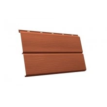 Сайдинг Grand Line ЭкоБрус 3D 0,345 0,45 Drap с пленкой RAL 8004 терракота
