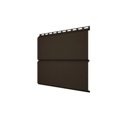 Сайдинг металлический ЭкоБрус Гофр Grand Line 0,45 Drap с пленкой RR 32 темно-коричневый — 154954 Сайдинг металлический ЭкоБрус Гофр Grand Line 0,45 Drap с пленкой RR 32 темно-коричневый — 154954