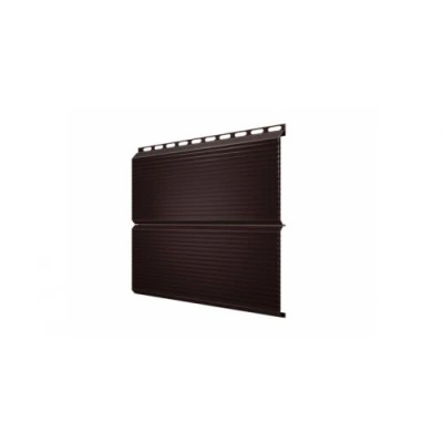 Сайдинг металлический ЭкоБрус Гофр Grand Line 0,45 Drap RAL 8017 шоколад — 195504 Сайдинг металлический ЭкоБрус Гофр Grand Line 0,45 Drap RAL 8017 шоколад — 195504
