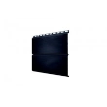 Сайдинг Grand Line ЭкоБрус 0,345 Gofr 0,45 Drap ST RAL 9005 черный