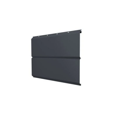 Сайдинг металлический ЭкоБрус новый Grand Line 0,45 Drap с пленкой RAL 7024 мокрый асфальт — 428302 Сайдинг металлический ЭкоБрус новый Grand Line 0,45 Drap с пленкой RAL 7024 мокрый асфальт — 428302