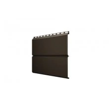 Сайдинг Grand Line ЭкоБрус 0,345 0,45 Drap ST RR 32 темно-коричневый
