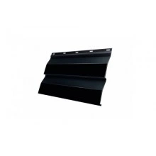 Сайдинг Grand Line Корабельная Доска 0,265 0,5 GreenCoat Pural BT, matt RR 33 черный (RAL 9004 сигнальный черный)