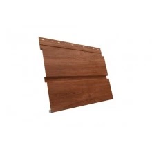Сайдинг Grand Line Квадро Брус 0,45 Print Elite с пленкой Rowan TwinColor