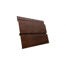 Сайдинг Grand Line Квадро Брус 0,45 Print Premium с пленкой Cherry Wood Fresh TwinColor