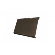 Сайдинг Grand Line Вертикаль 0,2 classic 0,45 PE RR 32 темно-коричневый
