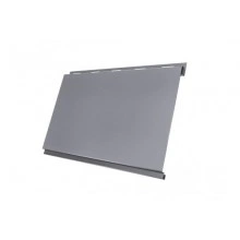Сайдинг Grand Line Вертикаль 0,2 classic 0,5 Satin с пленкой RAL 7004 сигнальный серый