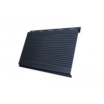 ГРАНД ЛАЙН Вертикаль 0,2 gofr 0,5 PurPro Matt 275 с пленкой RAL 7024 мокрый асфальт 379165